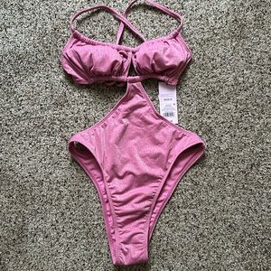 Pink Sparkle One-piece Swimsuit
